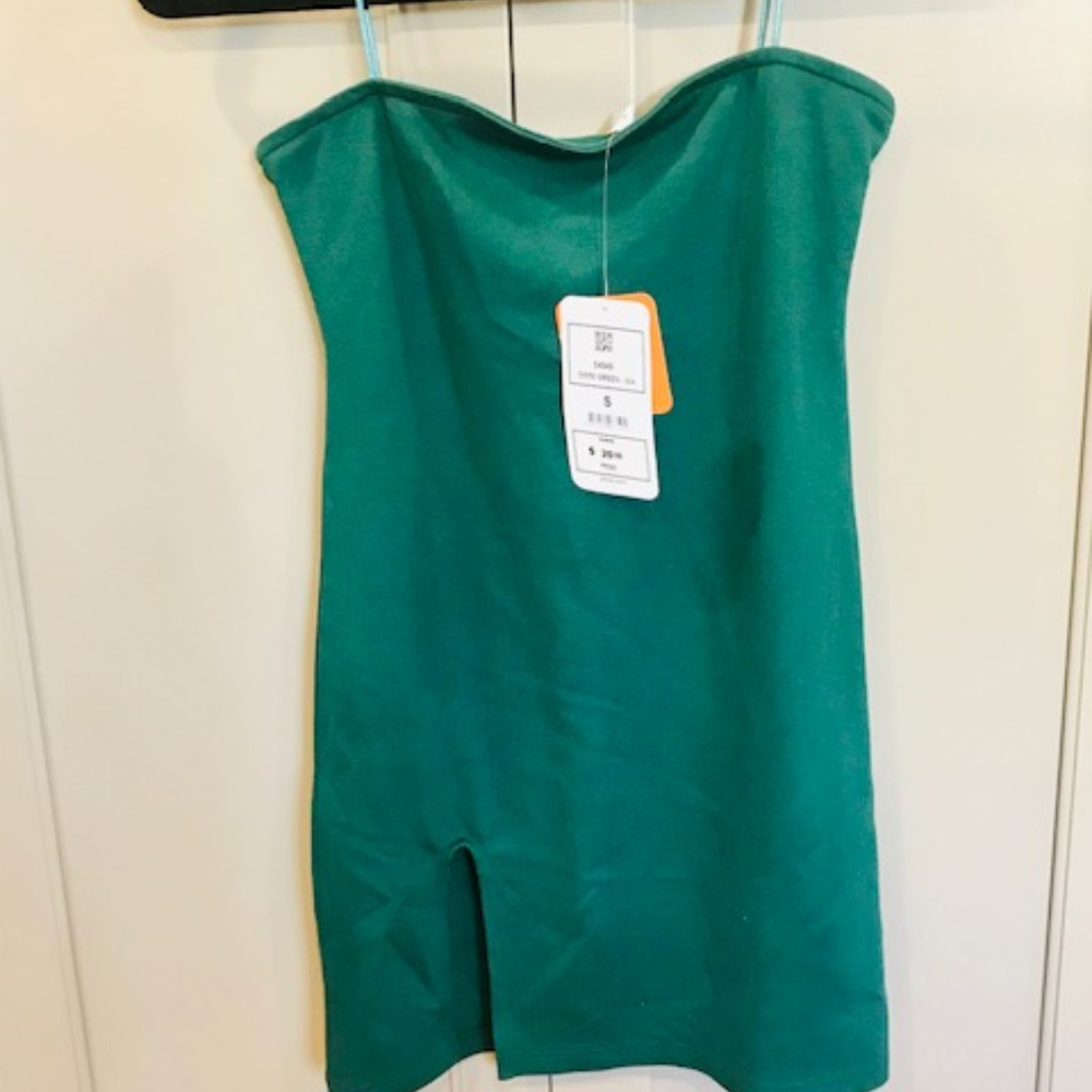 NWT Kiki Riki Dark Green Mini Dress - Small